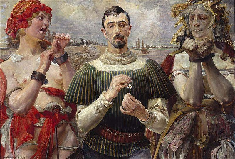 Jacek Malczewski Polish Hamlet - Portrait of Aleksander Wielopolski. China oil painting art